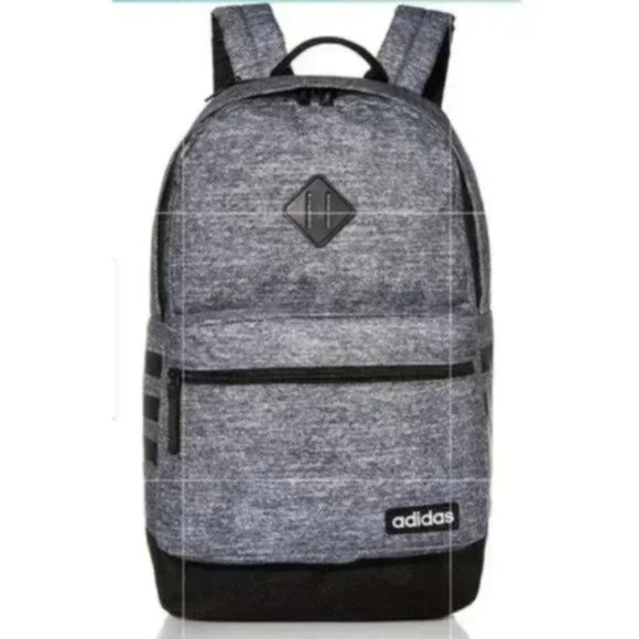 adidas classic 3s ii backpack grey 5 this adidas Originals Graphic backpack boasts plenty of room for the essentials adidas Classic 3-Stripe 28L Laptop